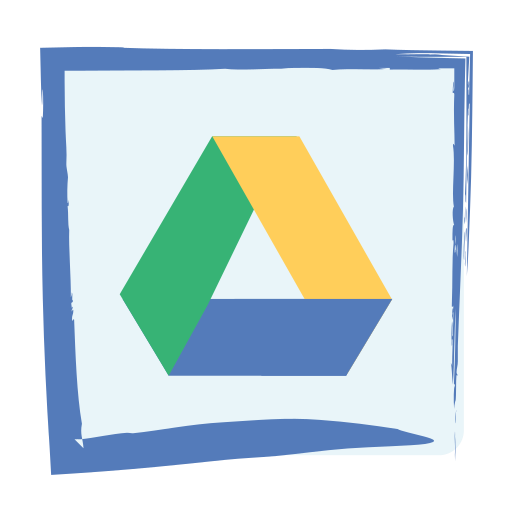 Google drive, media, social icon